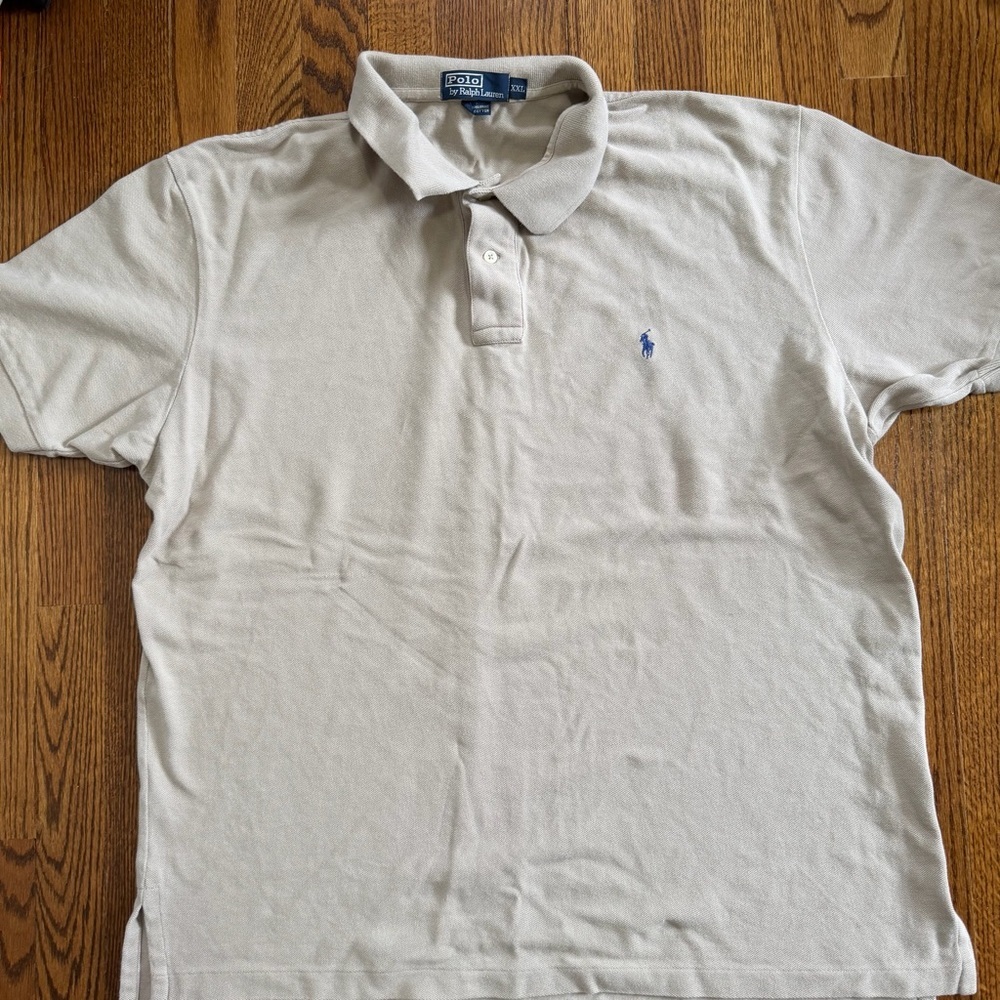 Polo by Ralph Lauren Tan Short Sleeve Polo Shirt Size XXL